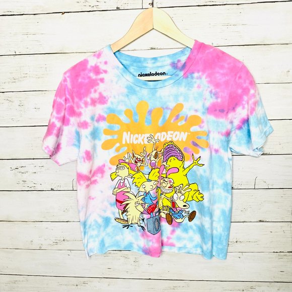 Nickelodeon Tie Dye Crop Top Tee Medium NWOT - Picture 4 of 6